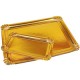 Bandejas rectangulares oro